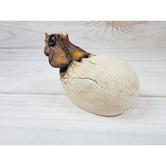 Vintage Triceratops Dinosaur Hatching From Egg 1989 Shade Tree Creations - Picture 6 of 15